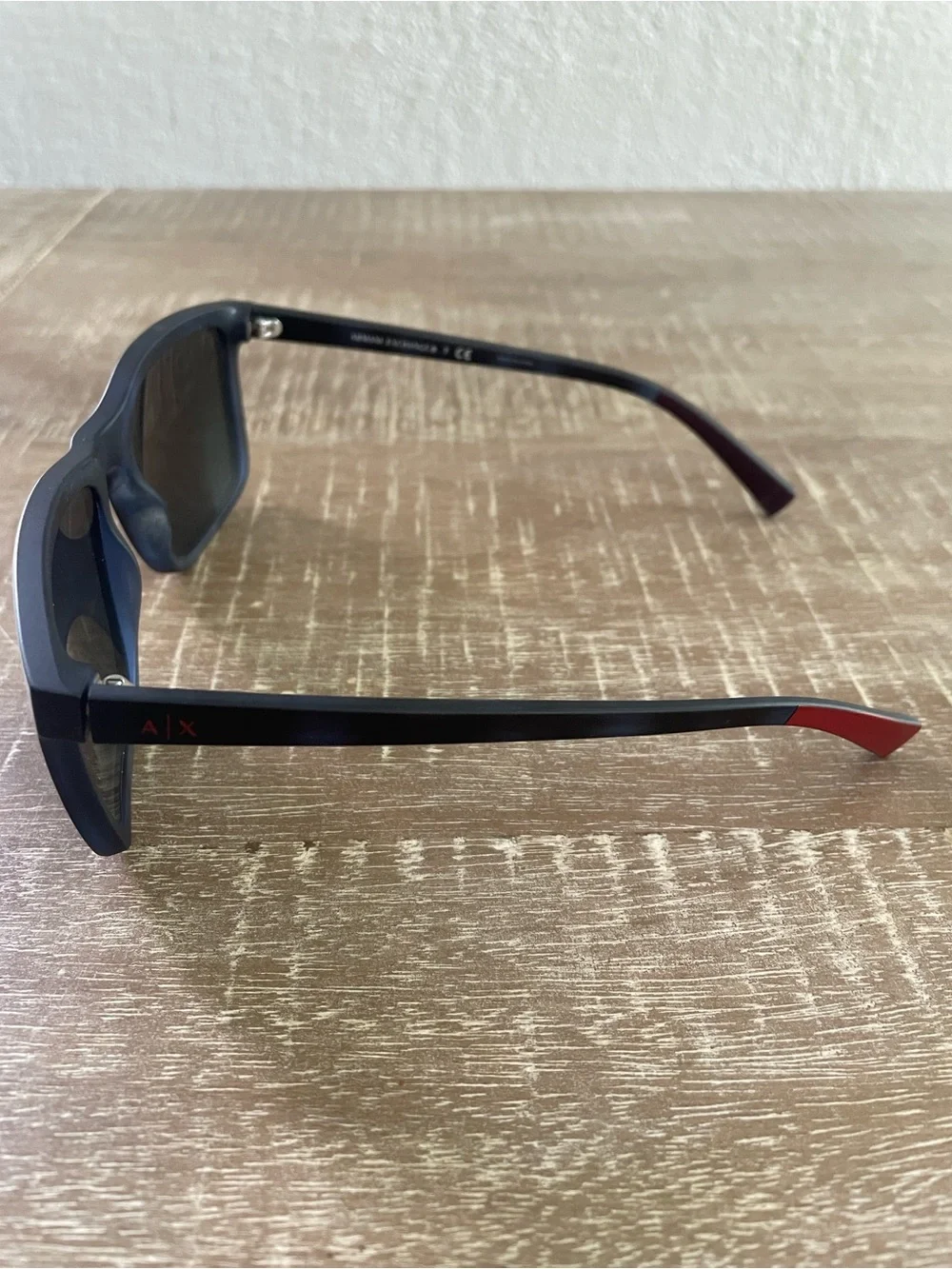 Armani Exchange Men’s Black Square Sunglasses AX 4067S 8230/87